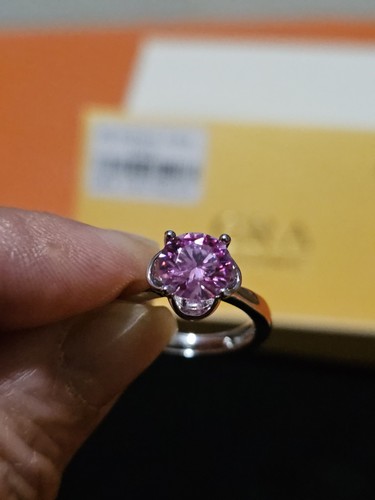Mosanite diamond ring 0 - diamond, 2.0