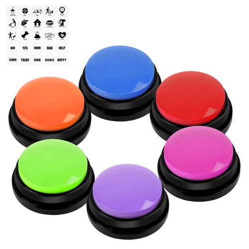 Vsshe pcs dog buttons talk - 6,