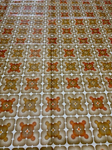 Vintage oilcloth rectangular - vintage,