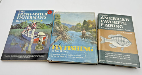Vintage fly fishing - fly, books