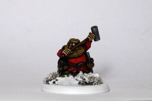 Painted dwarf smith - dwarf, dvergar