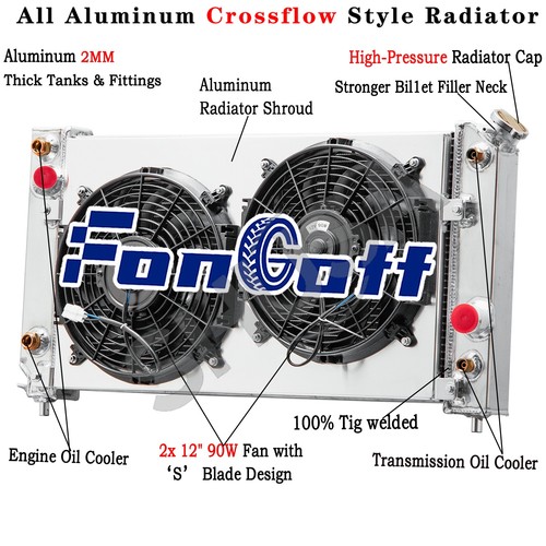 3row radiator shroud fan for - 3row,
