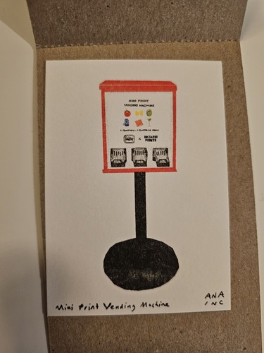 Mini print vending machine - vending,