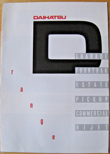 Daihatsu range sales brochure - sales,