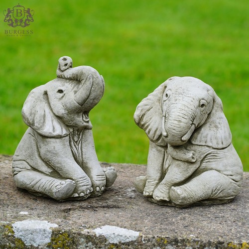 Elephant stone statue outdoor - statue,
