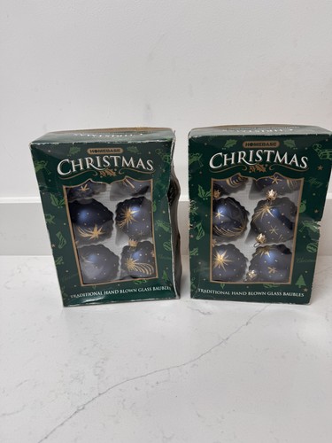 Vintage glass baubles - x,