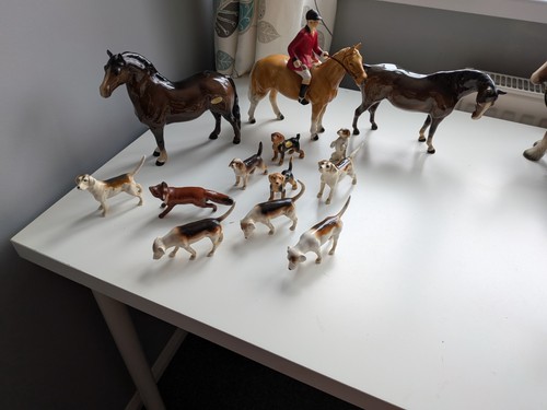 Hunting scene horse - hunting,