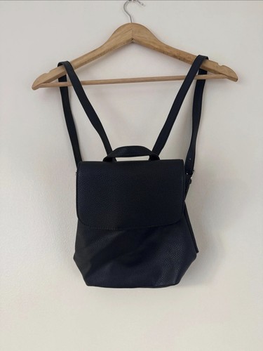 Black faux leather mini - faux,