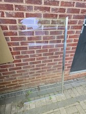 1500 X 800 Tempered Glass Fixed Shower Screen 6 mm Thick