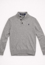 Ralph Lauren Grey Button Neck