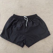 Prostar vintage retro shiny Nylon Football Gym Workout Shorts 34W Glanz