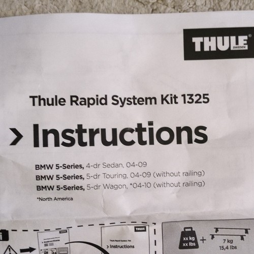Thule fitting kit 1325 - thule,