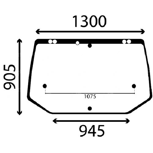 Rear window for case jxu - for, ih