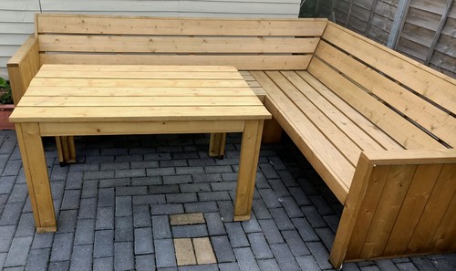 Garden corner sofa bench - garden,