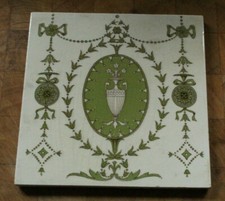 antique ENGLISH minton EDWARDIAN CLASSICALLY INSPIRED design  TILE 