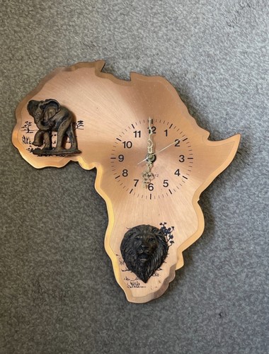 Africa map wall clock - africa, pure