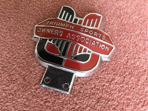 Vintage car badge triumph - car,