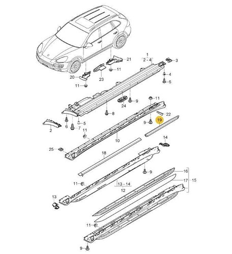 Genuine porsche cayenne door - porsche,