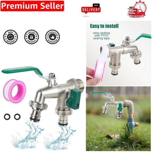Double spout brass - tap, for