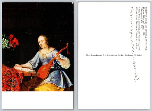 Woman with cittern pieter - woman,