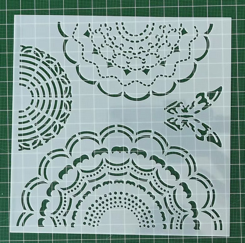 Vintage lace template plastic - lace,