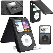 Black leather stand case - case, cover
