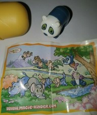 Magic Kinder animals Panda figurines toys Vintage paper egg NV045 surprise 