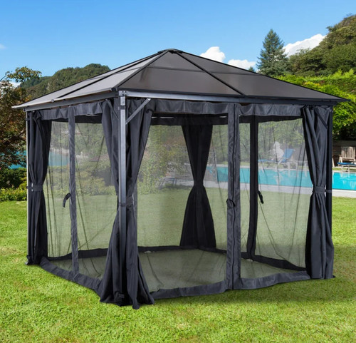 Hot tub gazebo small garden - small,