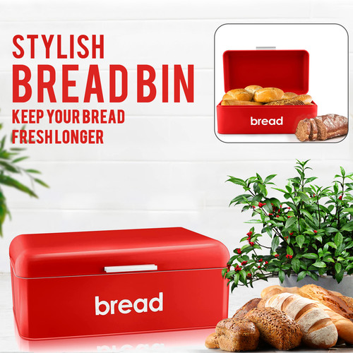 Bread bin retro style - bread,
