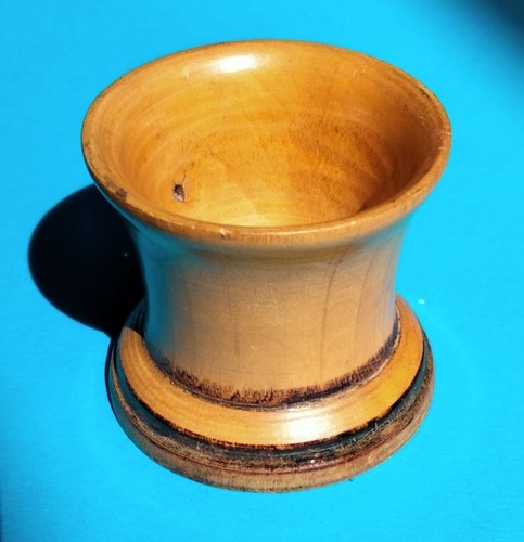 Vintage yew wood dice shaker - dice,