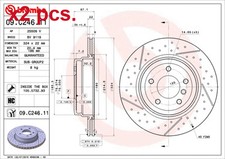 X2 PCS REAR BRAKE DISC PAIR L&R 09.C246.11 BREMBO I SAN