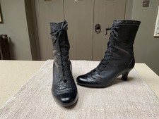 Clarks Black Leather Victorian