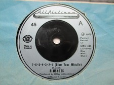 Rimshots "7-6-5-4-3-2-1 (Blow Your Whistle)" All Platinum UK 7" Single EX