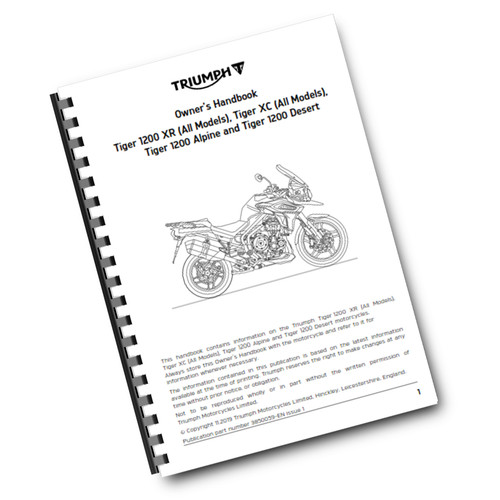 Triumph owners handbook user - triumph,