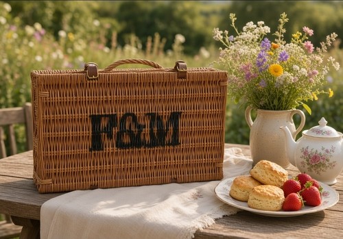 Fortnum mason wicker hamper - &,