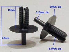 20x For BMW wheel arch mud splash guard flap cover fastener clip pin