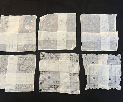 Vintage ladies hankies - vintage,