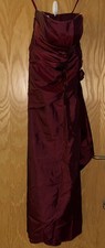 MORI LEE by Madeleine Gardner Uk 12 Burgundy, Sleeveless,boned corset Long Dress