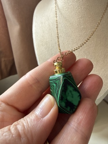 Vintage malachite perfume - vintage,