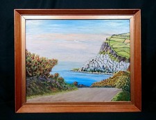 Original Irish Painting Antrim Coast Northern Ireland