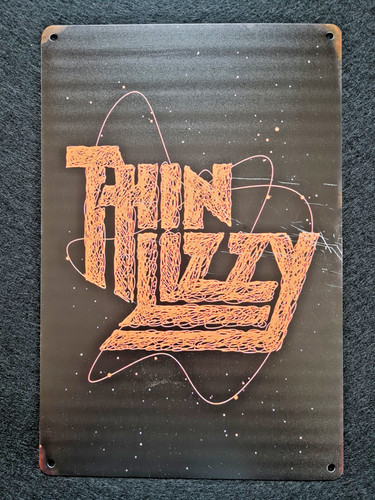 Thin lizzy sheet metal sign - thin,