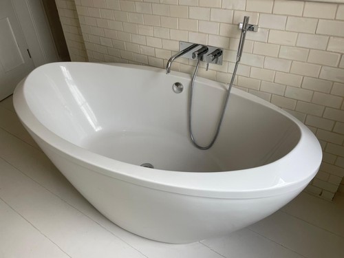 White bathstore roll top - bathstore,