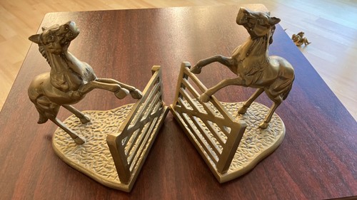 Brass pair horse - brass,