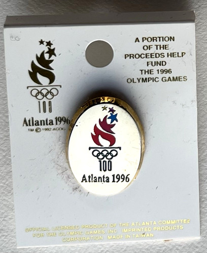 1996 atlanta olympic torch pin - atlanta,