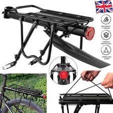 50kg Max Alloy Rear Bicycle Pannier Rack Carrier Bag Luggage Cycle Mountain Bike