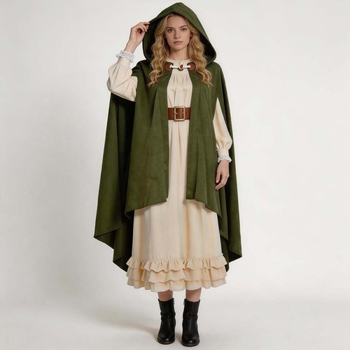 The hobbit green cape cosplay - the,