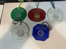 Cheltenham Festival Badges Horse Racing 1983,85,86,87,89 Complimentary Badges.