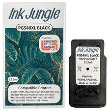 1x PG540XL Black Refilled Ink Cartridge For Canon PIXMA MG3550 Printer