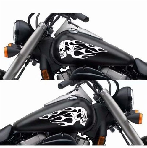 1pair white motorcycle skull - 1pair,