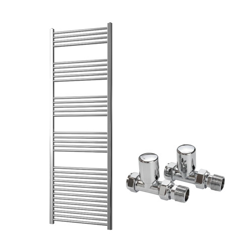 Chrome heated towel rail - towel,